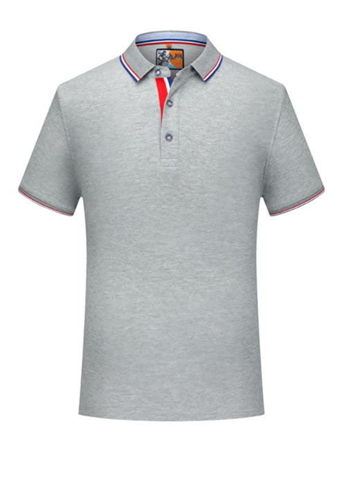 灰色短袖翻領POLO衫